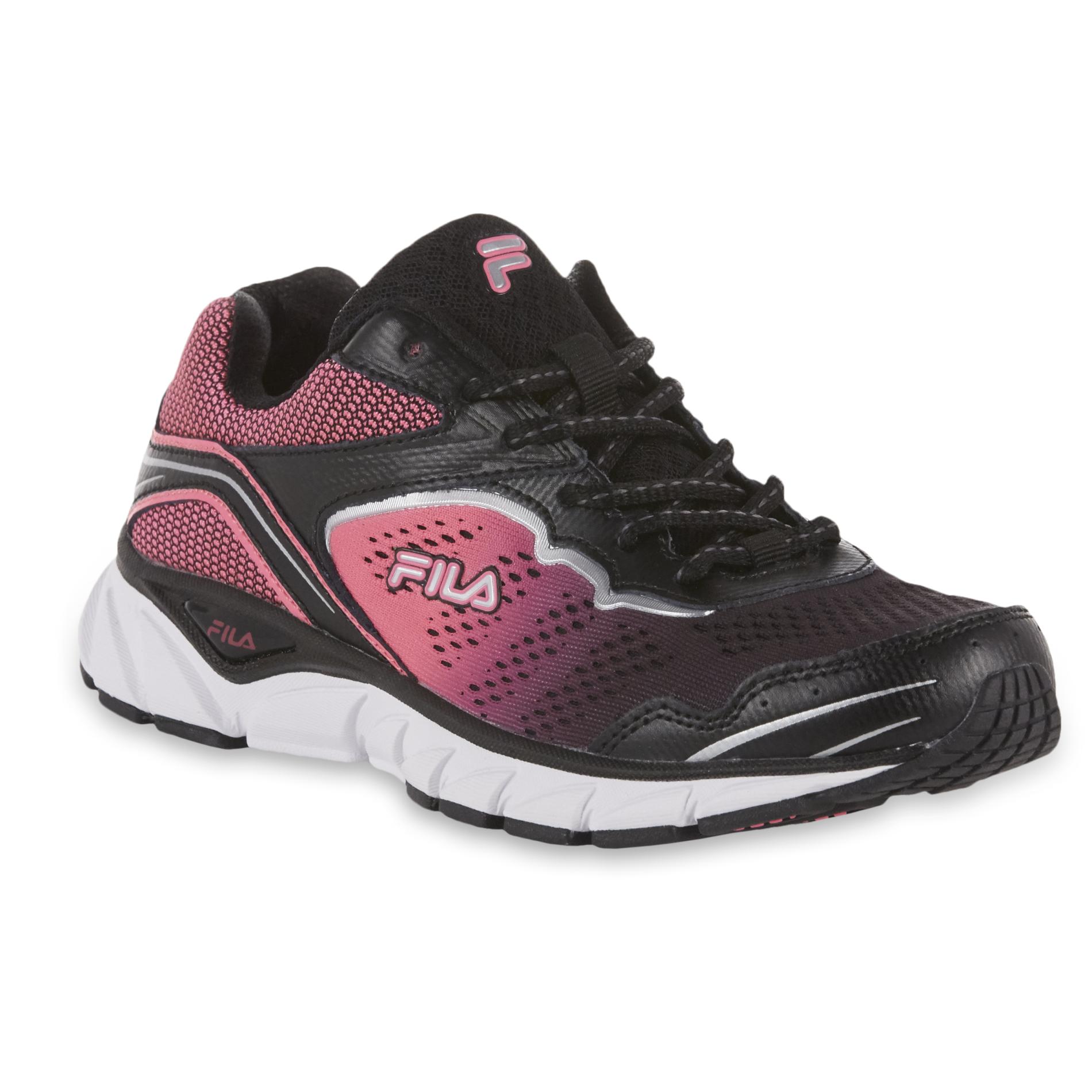 Fila Women's Memory Runtronic Running Shoe - Black/Pink | Shop Your Way ...