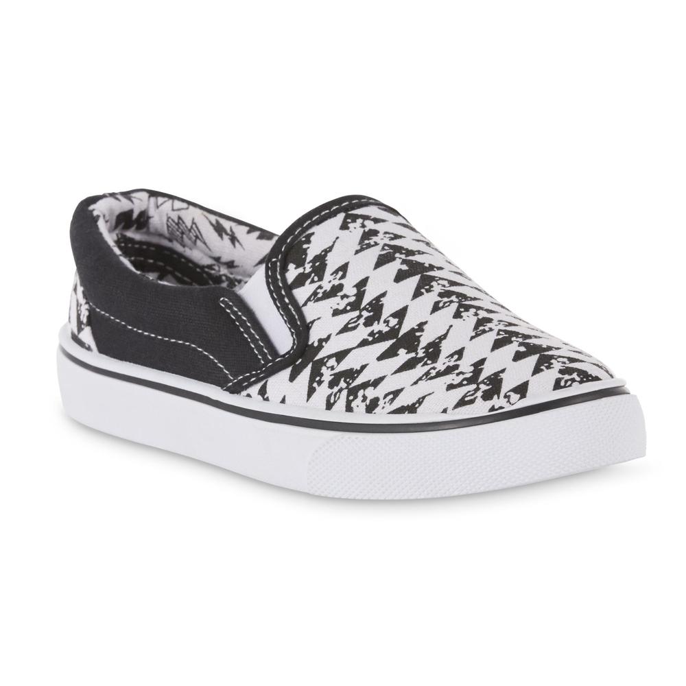 Basic Editions Boys' Casual Sneaker - Black/White