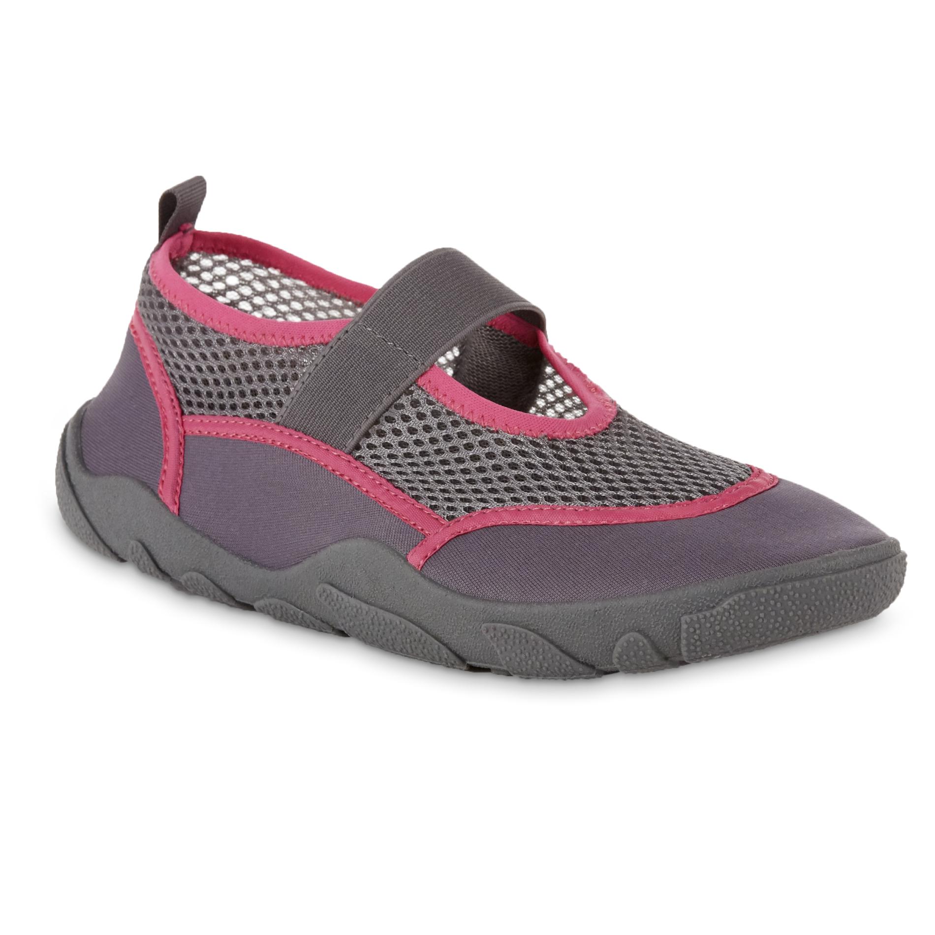 Athletech Women's All-Terrain Mary Jane Water Shoe - Gray/Pink, Medium Athletech Women's All-Terrain Mary Jane Water Shoe - Gray/Pink, Medium