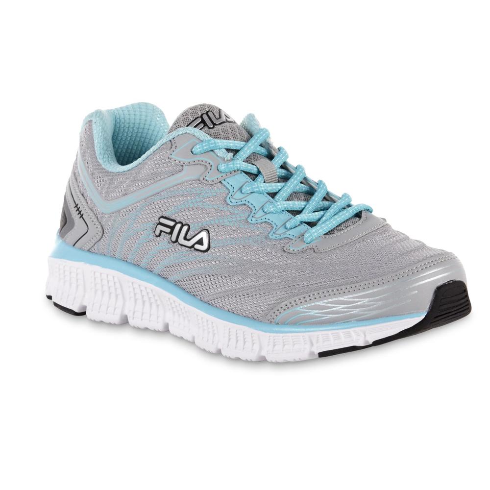 Fila Women's Memory Electrospin Running Shoe - Gray/Light Blue
