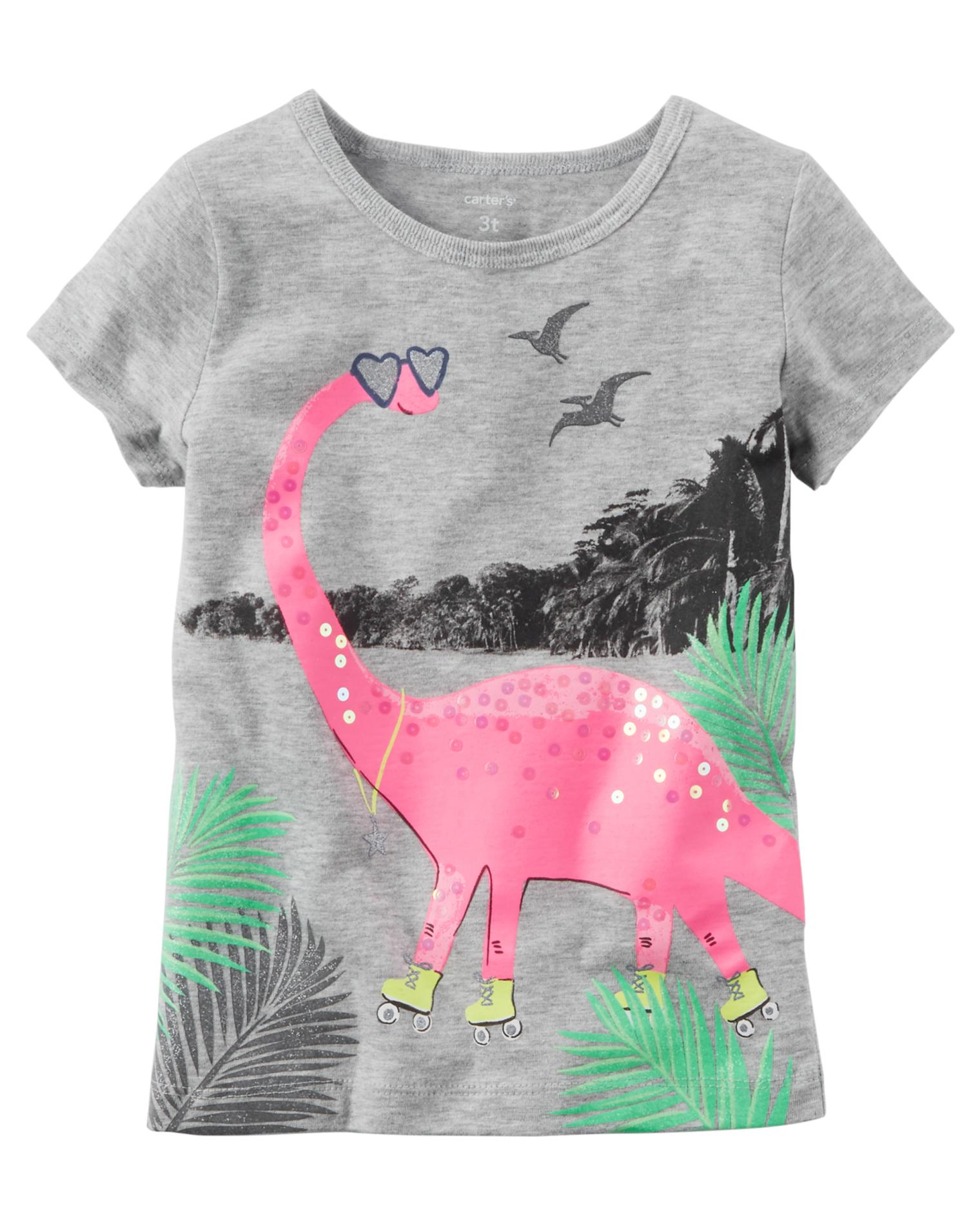 Carter's Girls' Graphic T-Shirt - Dinosaur