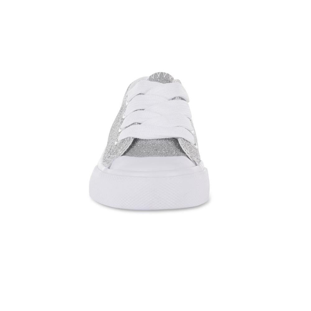 Roebuck & Co. Toddler Girls' Maisy Sneaker - Silver Glitter