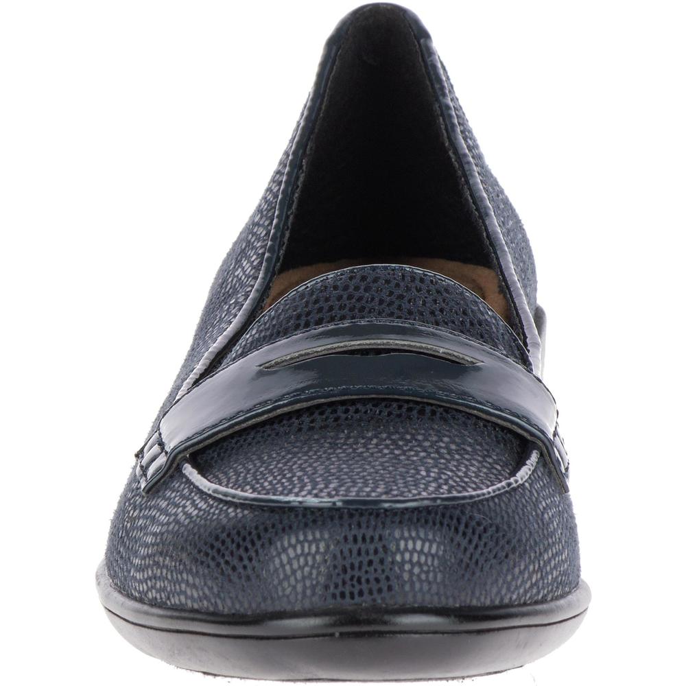 Soft Style by Hush Puppies Women's Daly Penny Loafer - Navy Wide Width Available