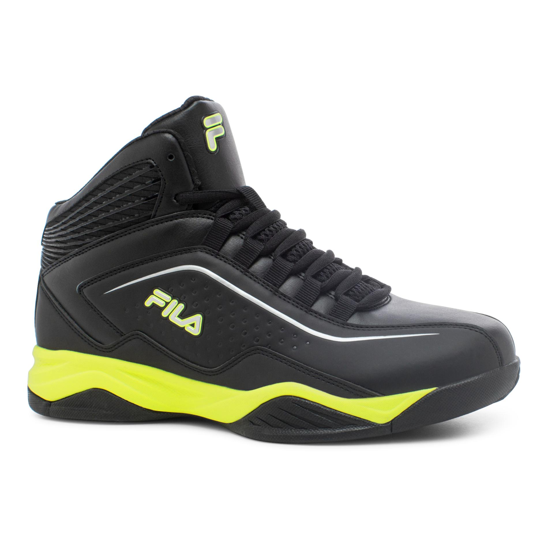 Fila Men's Entrapment Basketball Shoe - Black/Yellow