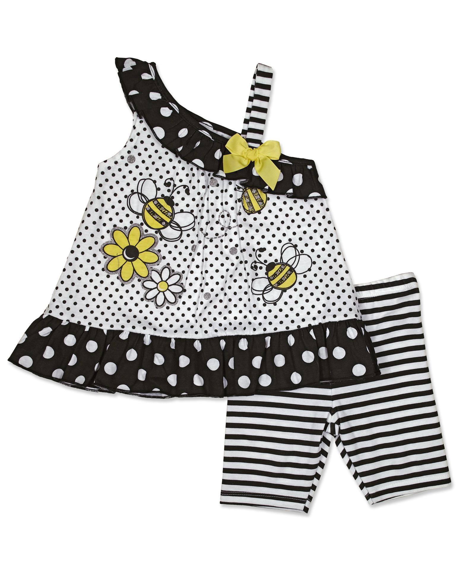 Young Hearts Infant & Toddler Girl's Tank Top & Shorts - Bumblebee