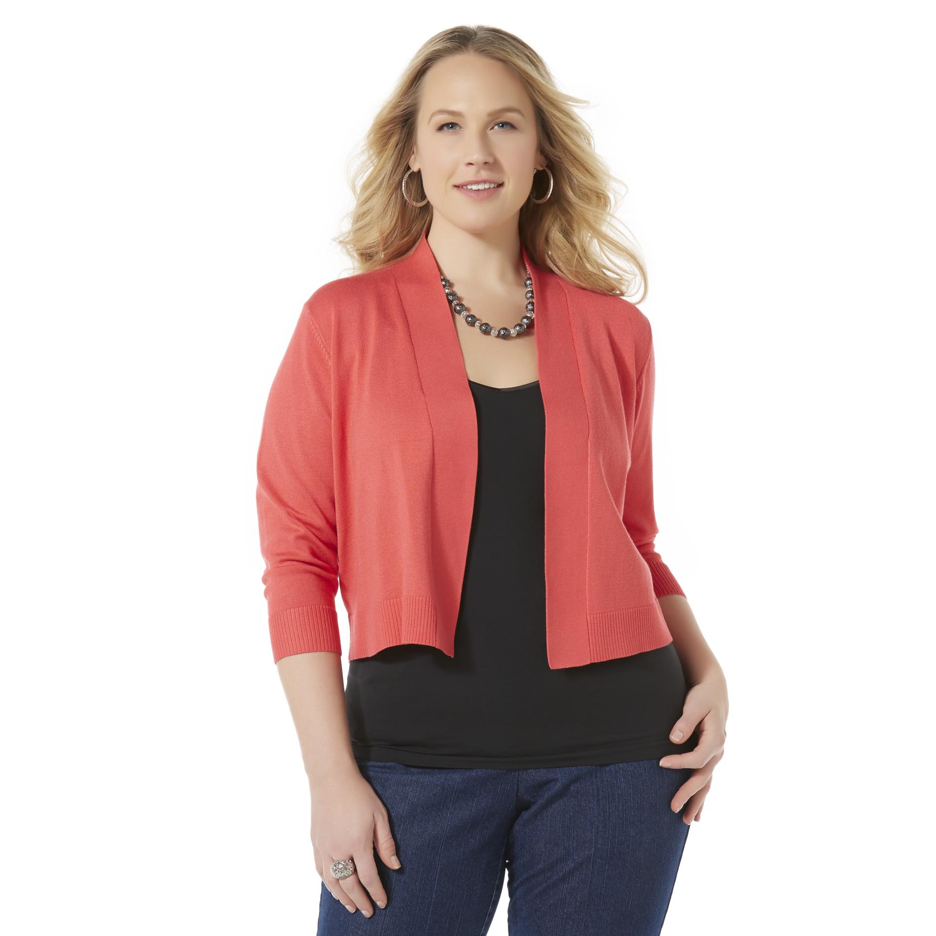 plus size open front shrug