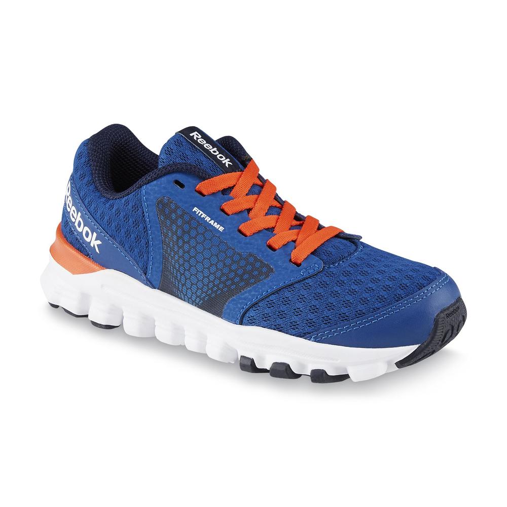 Reebok Boy's Hexaffect Run 2.0 Wild Blue/Orange/White Running Shoe