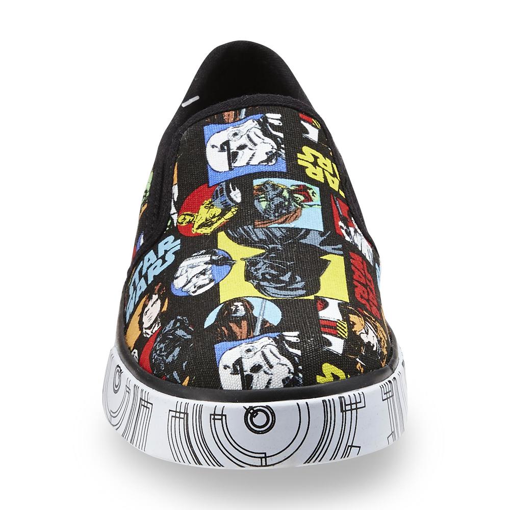 Star Wars Boy's  Black/Multicolored Slip-On Sneaker