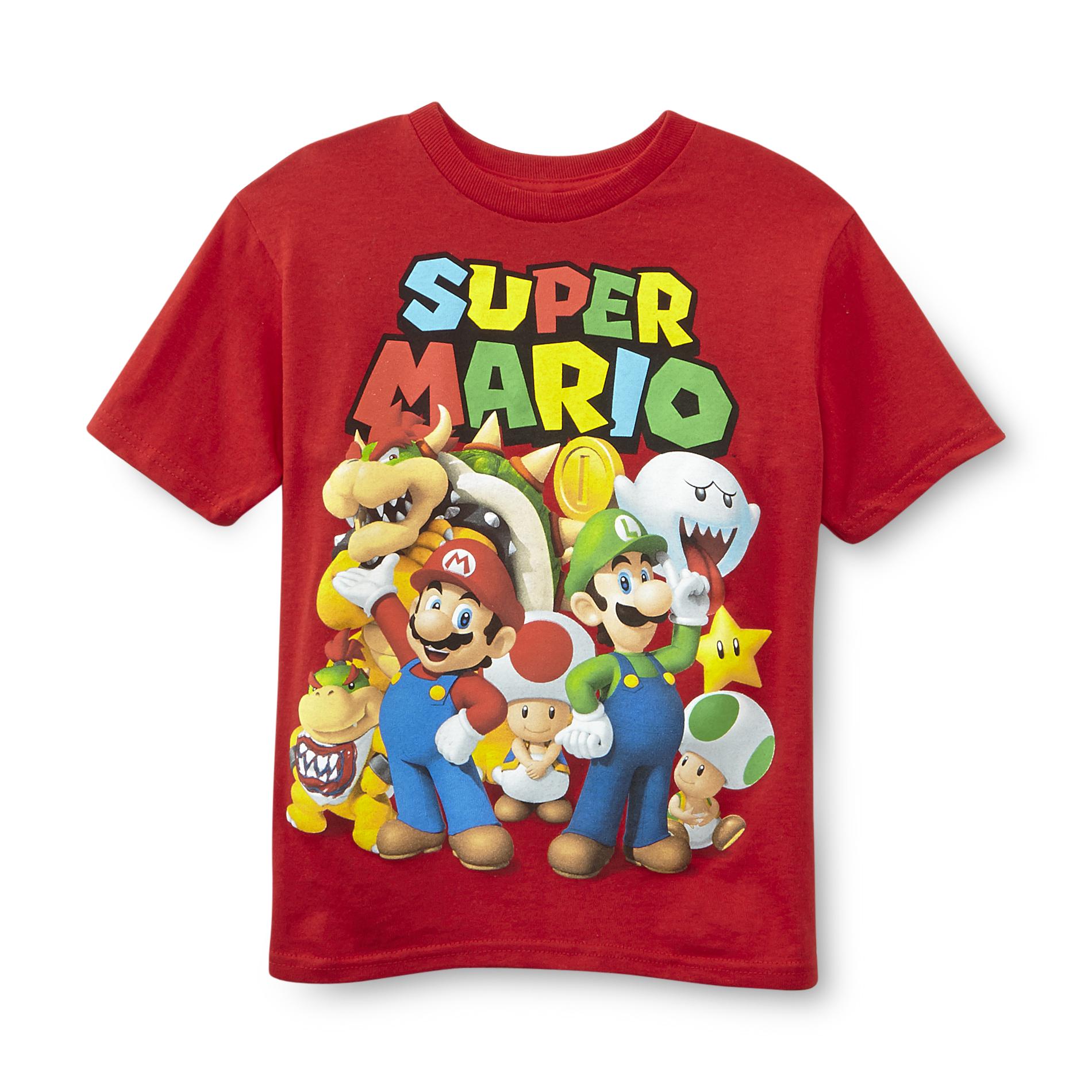 Nintendo Super Mario Bros. Boy's Graphic T-Shirt - Super Mario