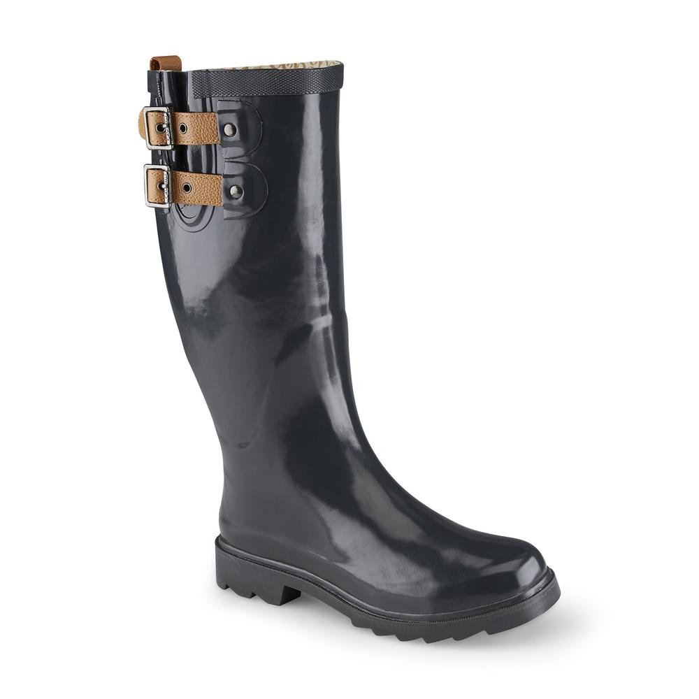 Chooka Women's Top Solid Black Rain Boot