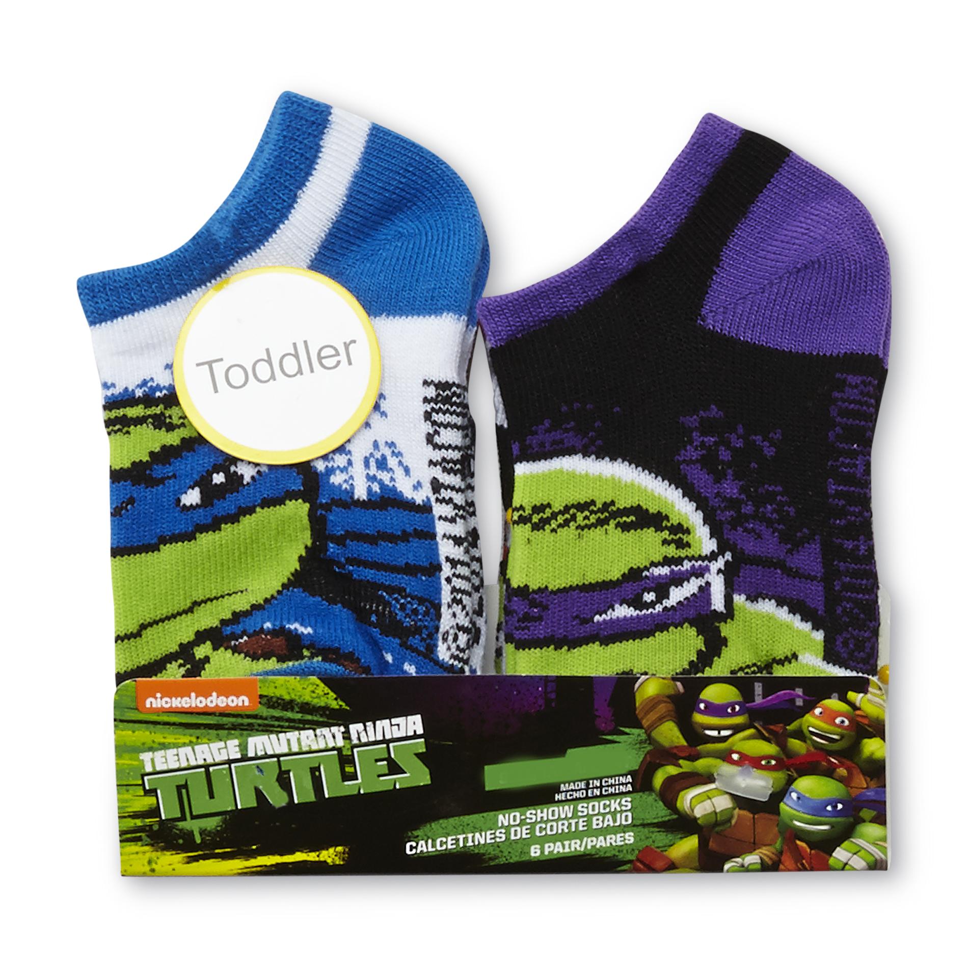 Nickelodeon Teenage Mutant Ninja Turtles Toddler Boy's 6-Pairs Ankle Socks, Size: 2-4T, Multi-color Nickelodeon Teenage Mutant Ninja Turtles Toddler Boy's 6-Pairs Ankle Socks, Size: 2-4T, Multi-color