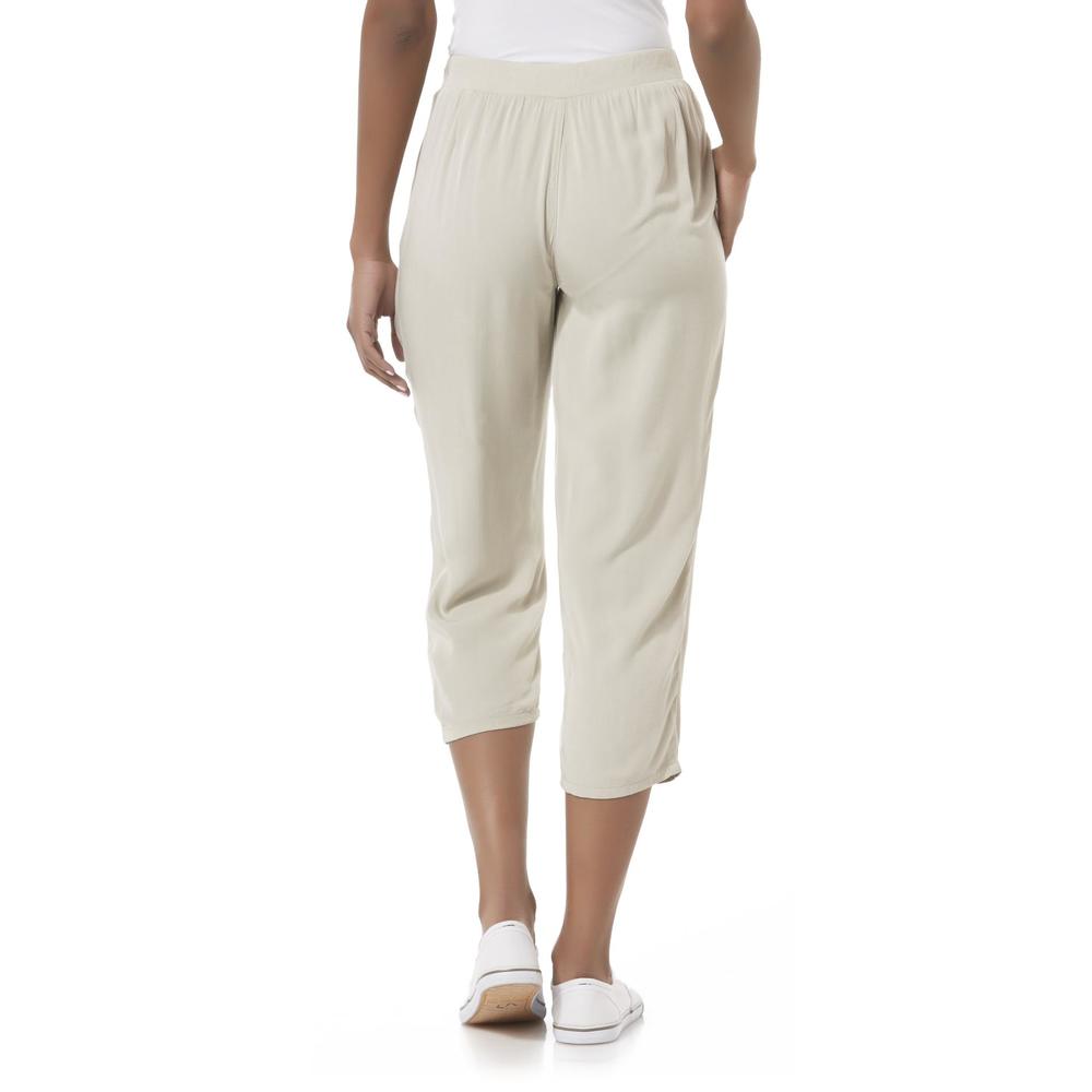 Basic Editions Women's Cropped Pants
