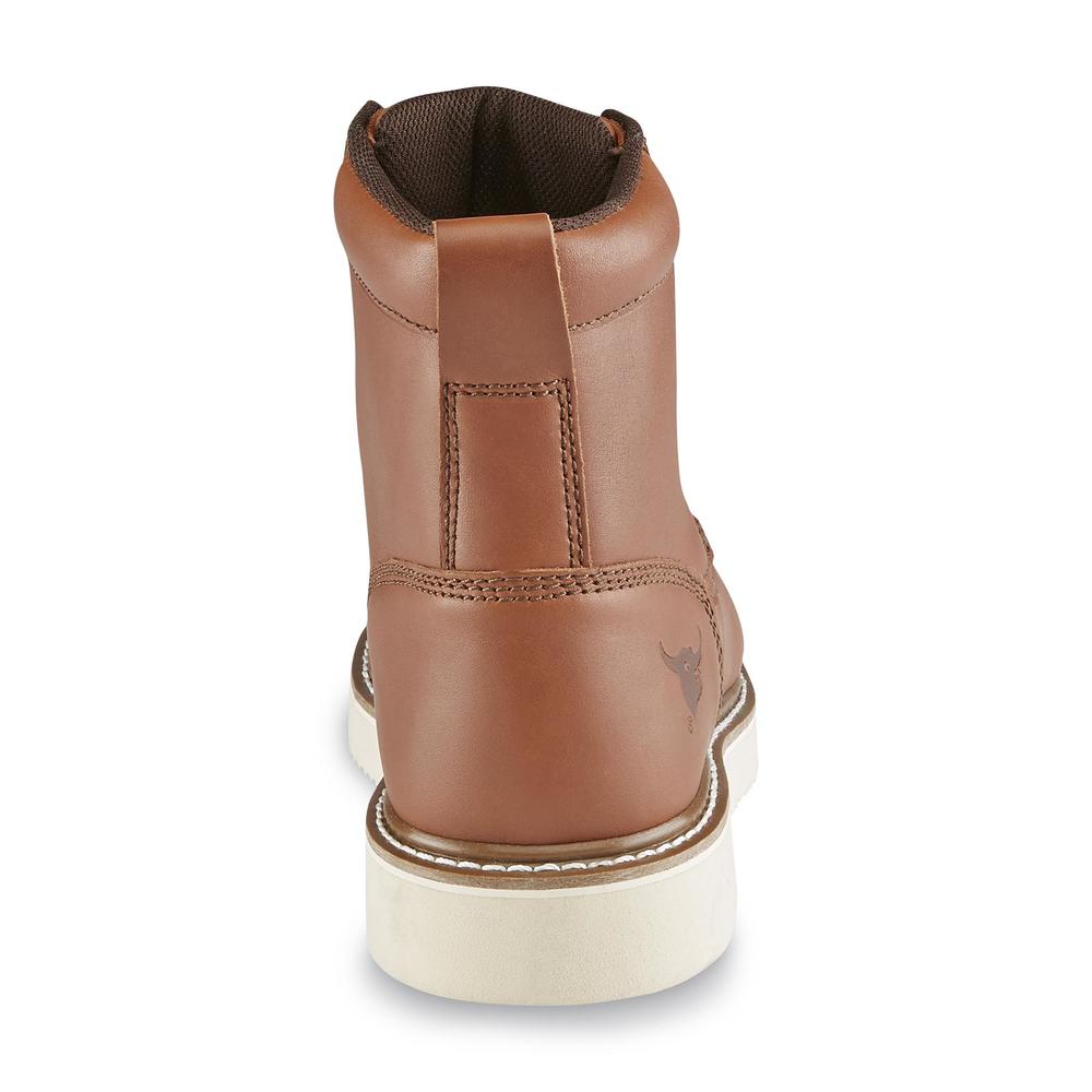 Texas Steer Men's Jonah Brown Leather 8" Soft Toe  Boot