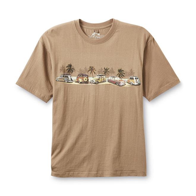 Outdoor Life Men's Graphic TShirt Retro Cars by Out of Bounds