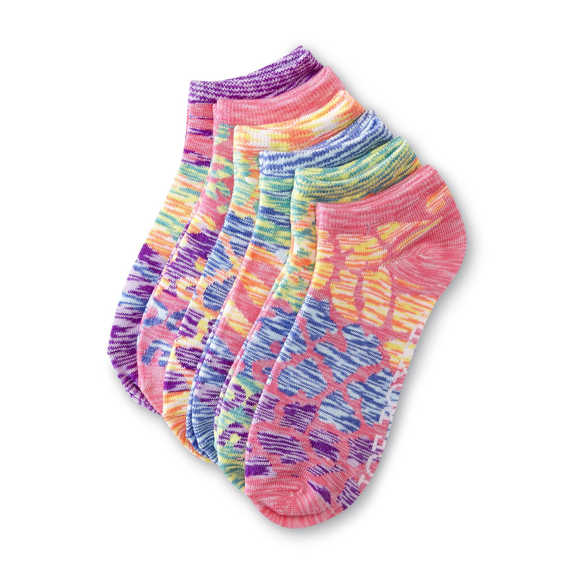 Joe Boxer Women's 6-Pairs Low-Cut Socks - Space Dyed