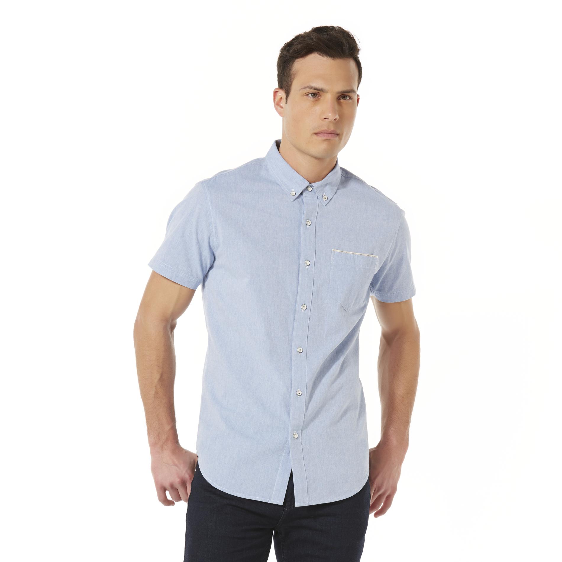 Adam Levine Men&#8217;s Chambray Shirt w/ Selvage Pocket