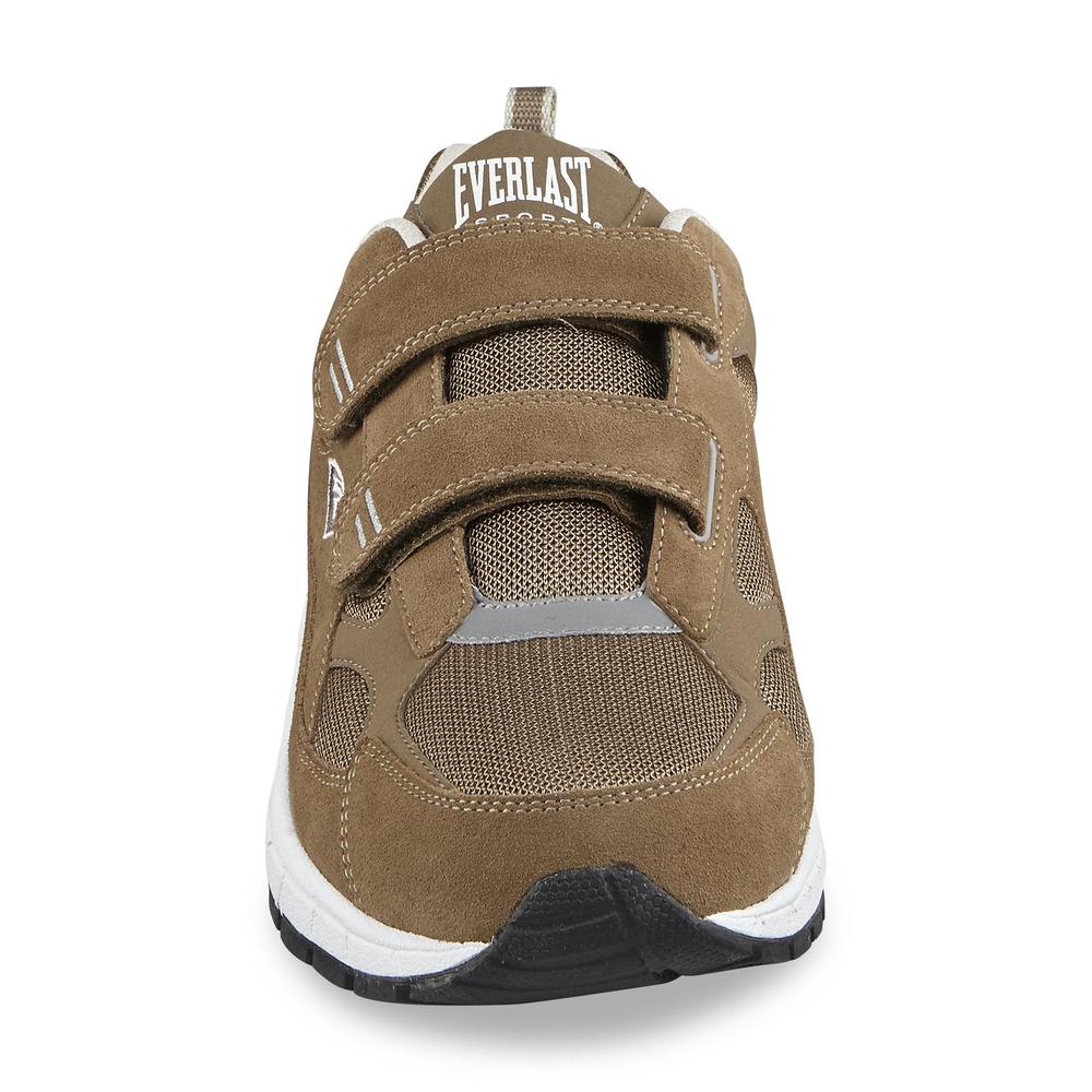 Everlast® Sport Men's Lincoln 2Strap Wide Width Athletic Shoe Brown/White