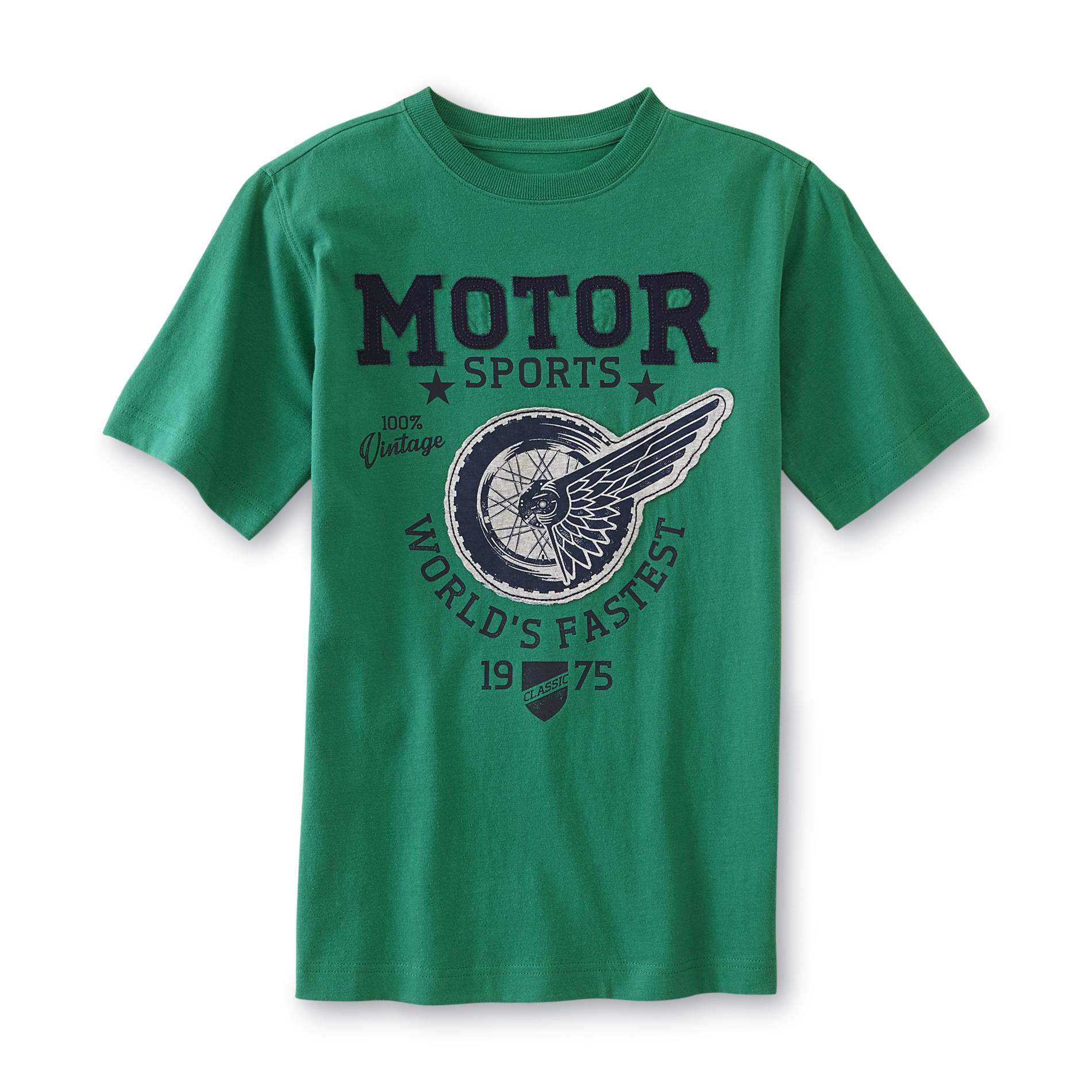 Canyon River Blues Boy's Embroidered T-Shirt - Motorsports