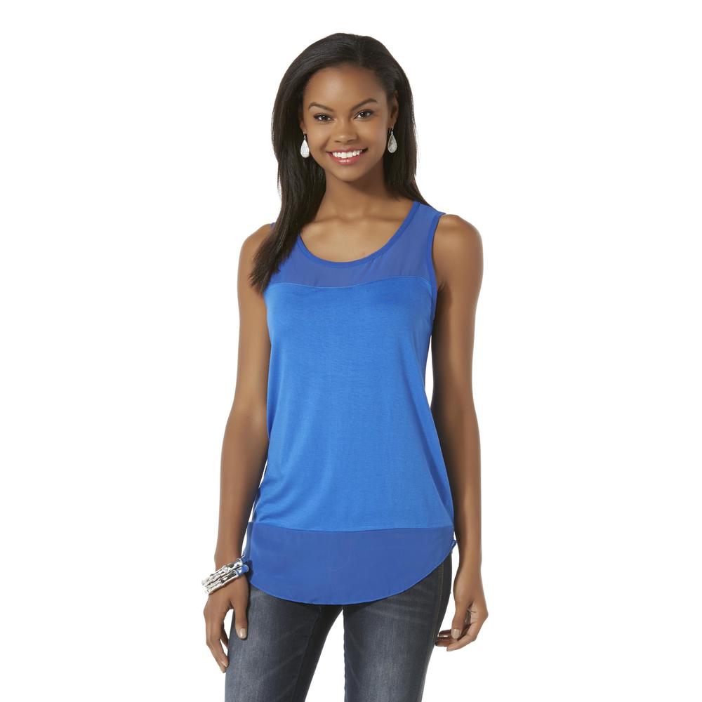 Attention Women's Mixed-Knit Tank Top