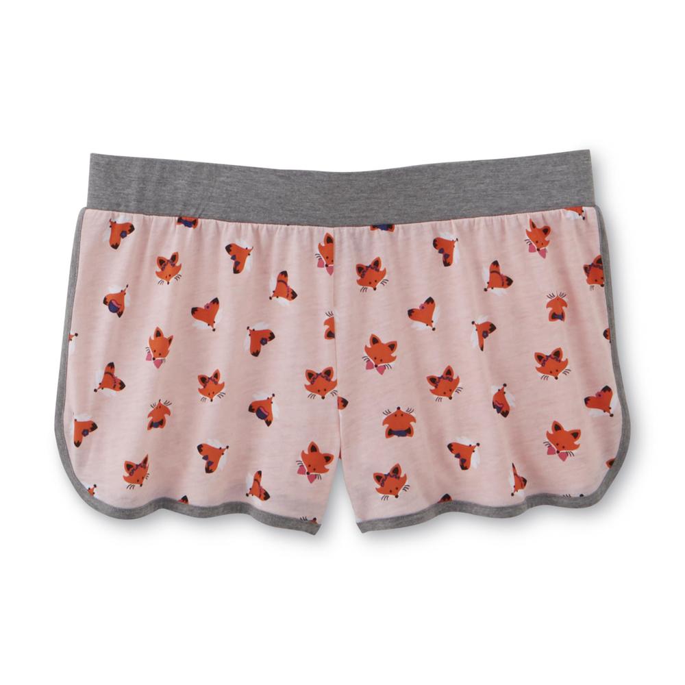 Joe Boxer Women's Pajama Shirt  Shorts & Socks - Foxes