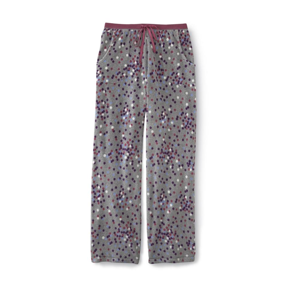 Laura Scott Women's Fleece Pajama Pants - Dots