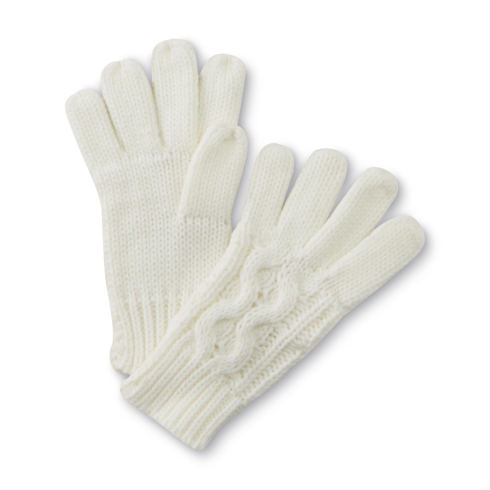 Joe Boxer Women's Cable Knit Gloves