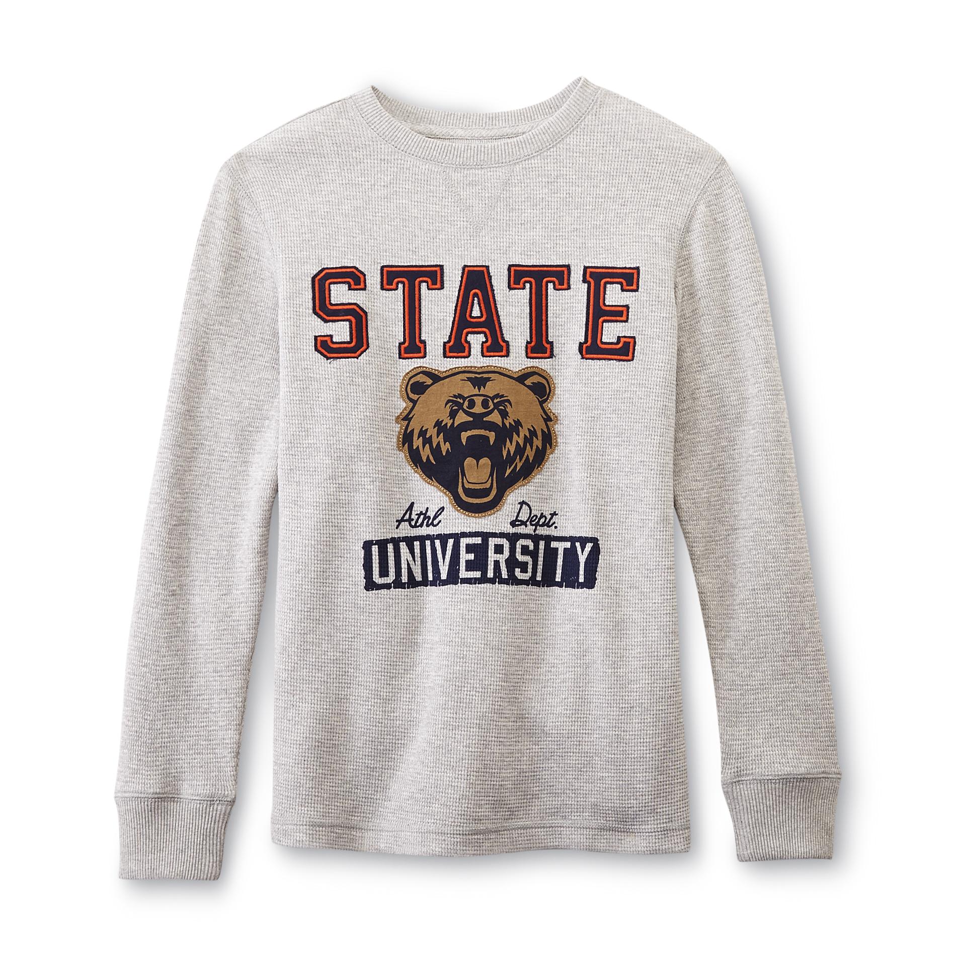 Canyon River Blues Boy's Long-Sleeve Thermal T-Shirt - State University Bear