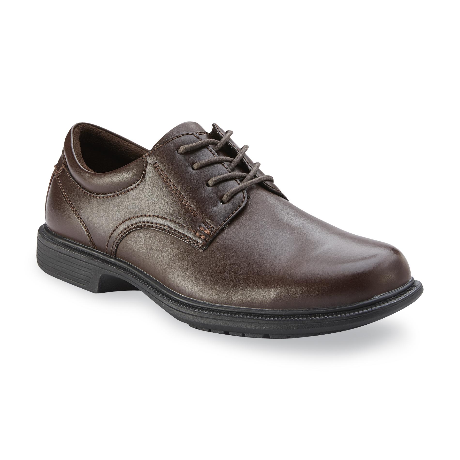 Nunn Bush Kore Men's Baker Street Slip Resistant Leather Oxford - Black