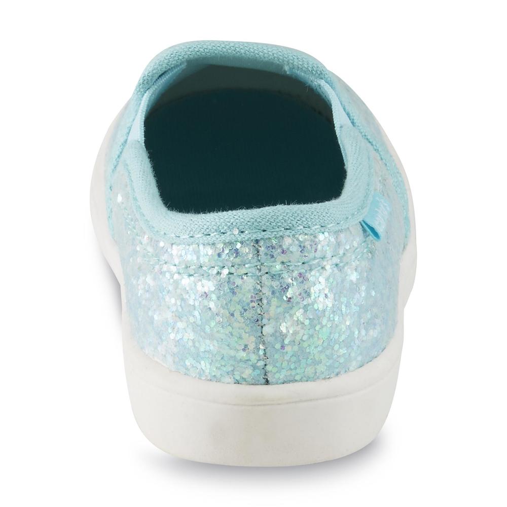 Carter's Toddler Girl's Tween Blue Glitter Canvas Deck Shoe