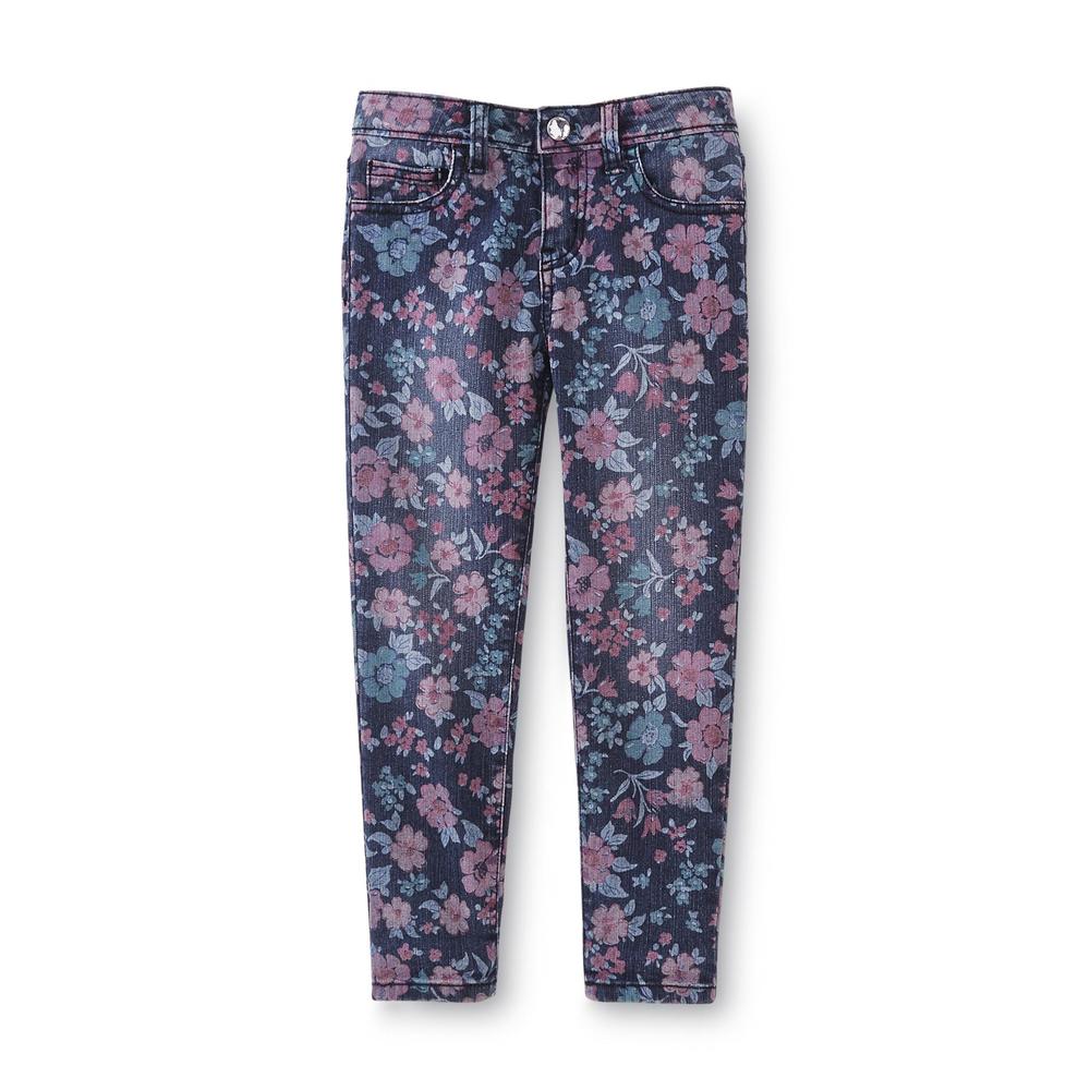 Toughskins Girl's Printed Skinny Jeans - Floral