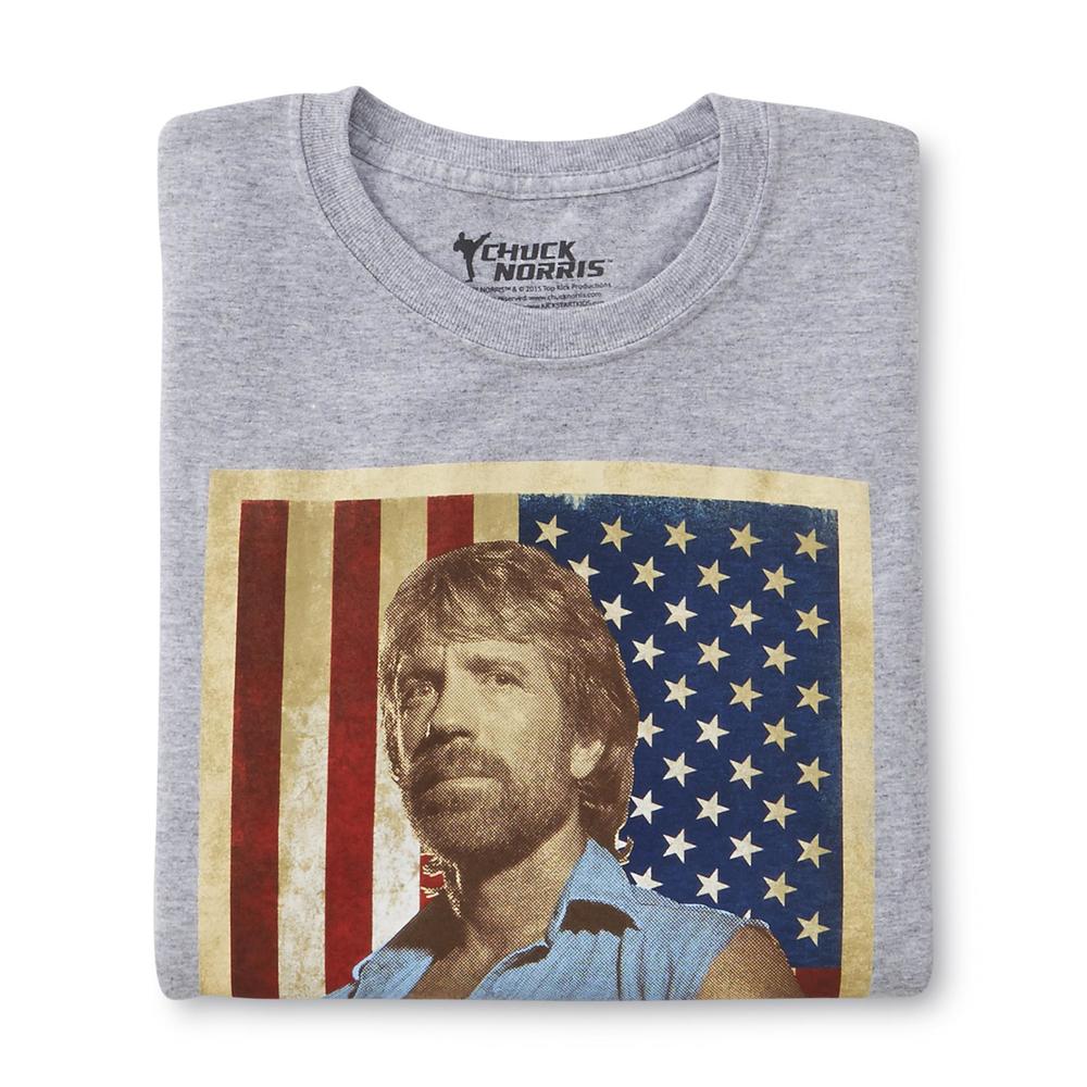Screen Tee Market Brands Young Men's Graphic T-Shirt - Chuck Norris