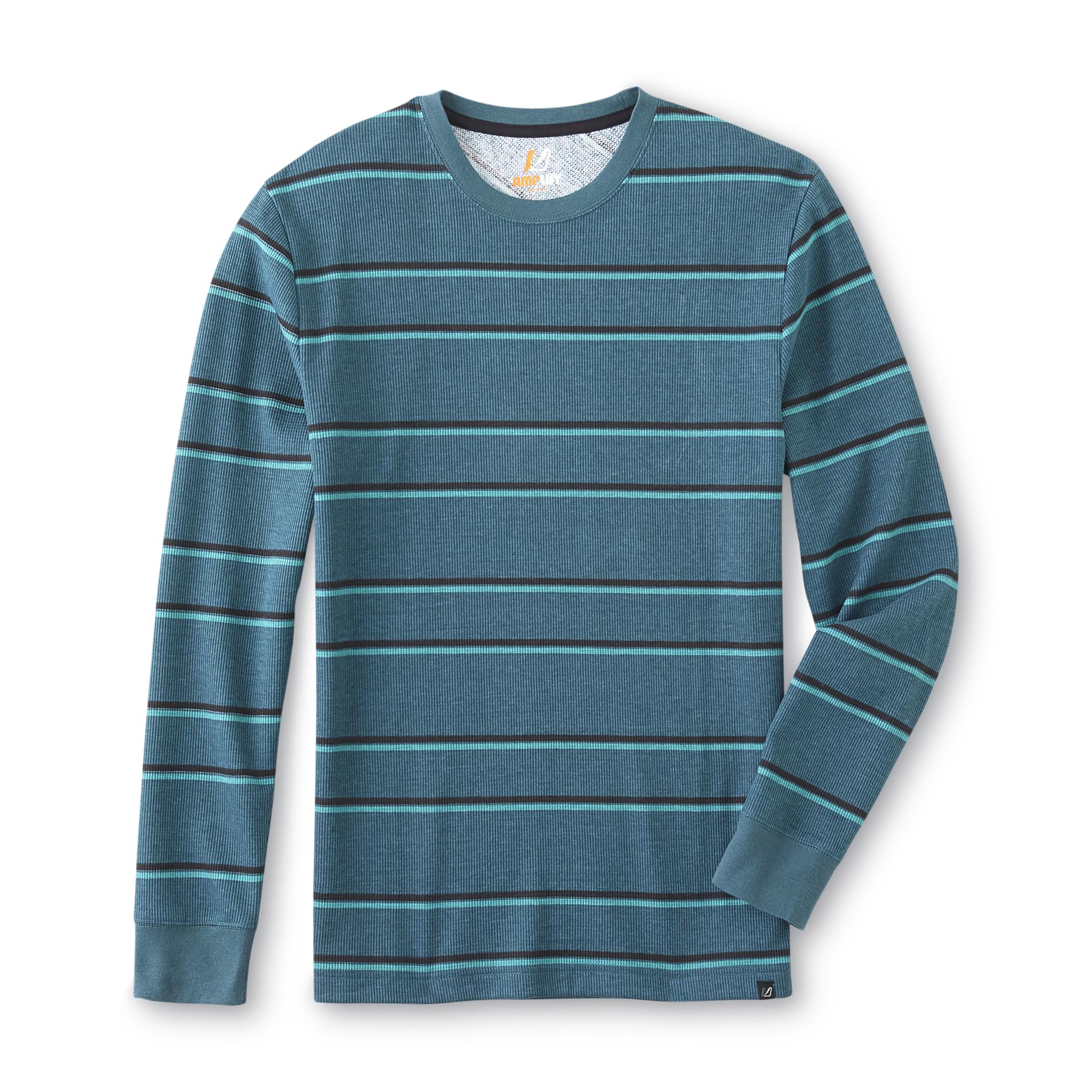 Amplify Young Men's Thermal Shirt - Striped