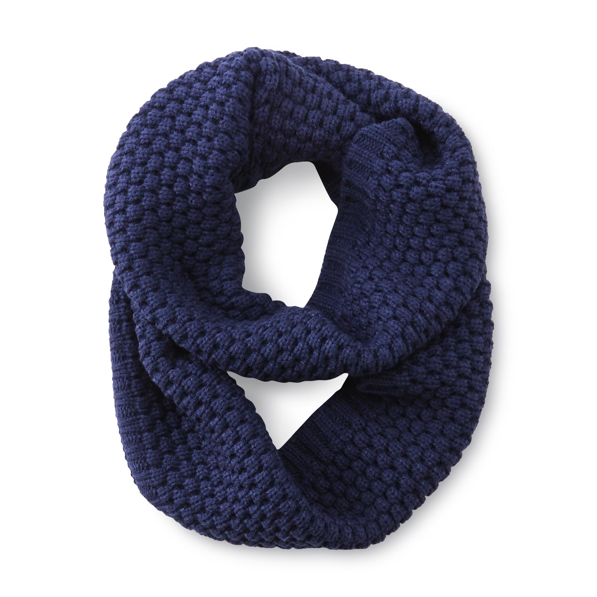 Joe Boxer Women's Textured Knit Infinity Scarf