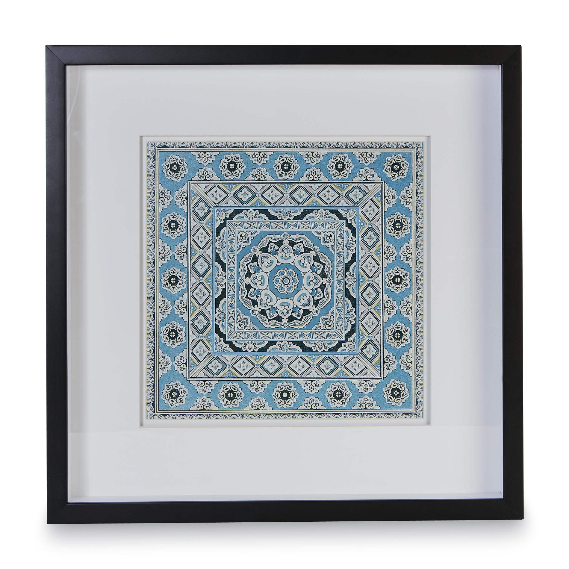 Square Framed Shadow Box Picture - Geometric