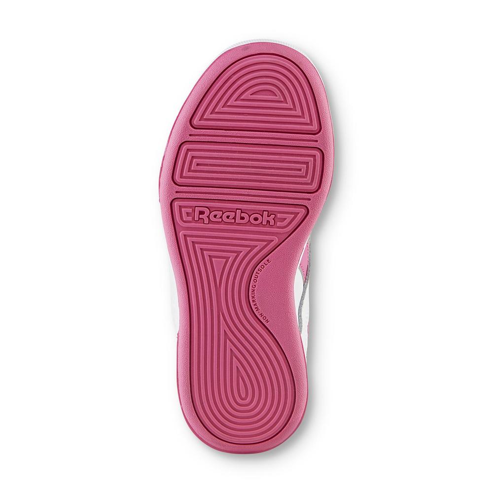 Reebok Girl's Royal Advance White/Pink Sneaker