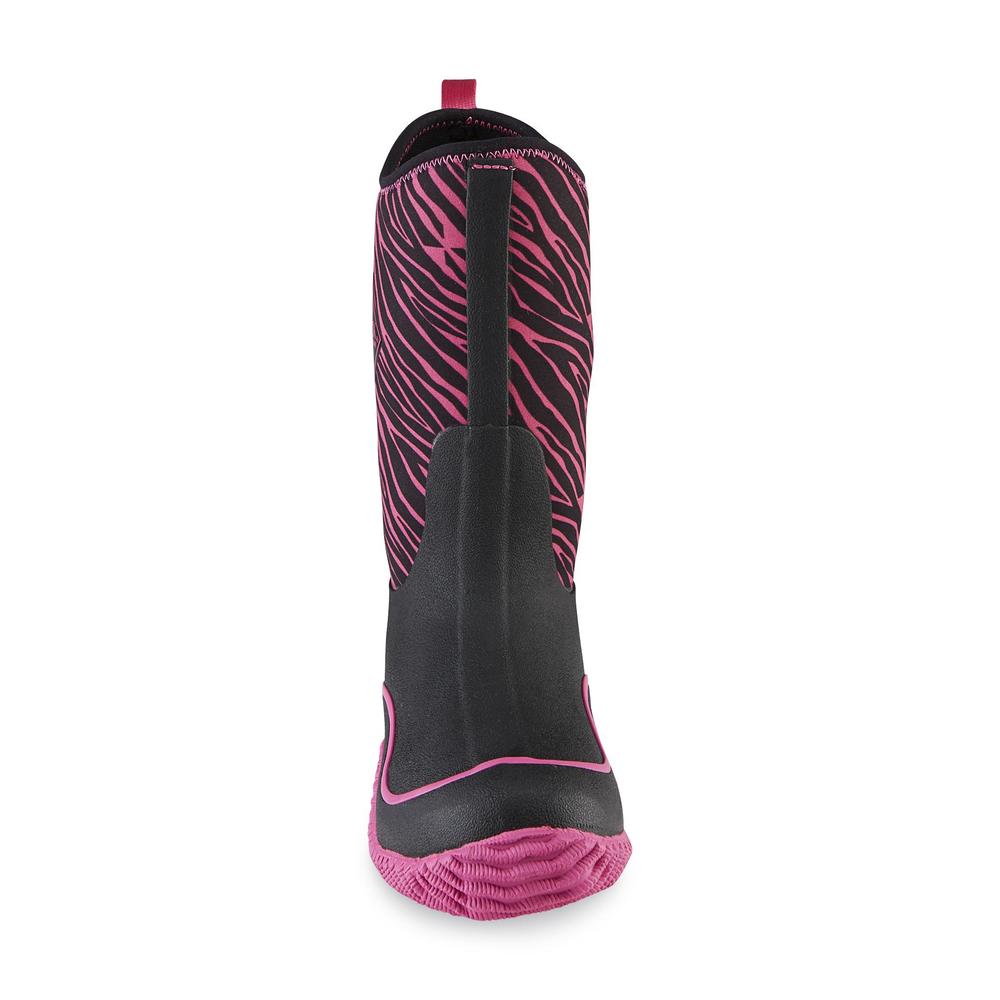 The Original Muck Boot Company Toddler Girl's Hale Pink/Black Waterproof Calf-High Weather Boot