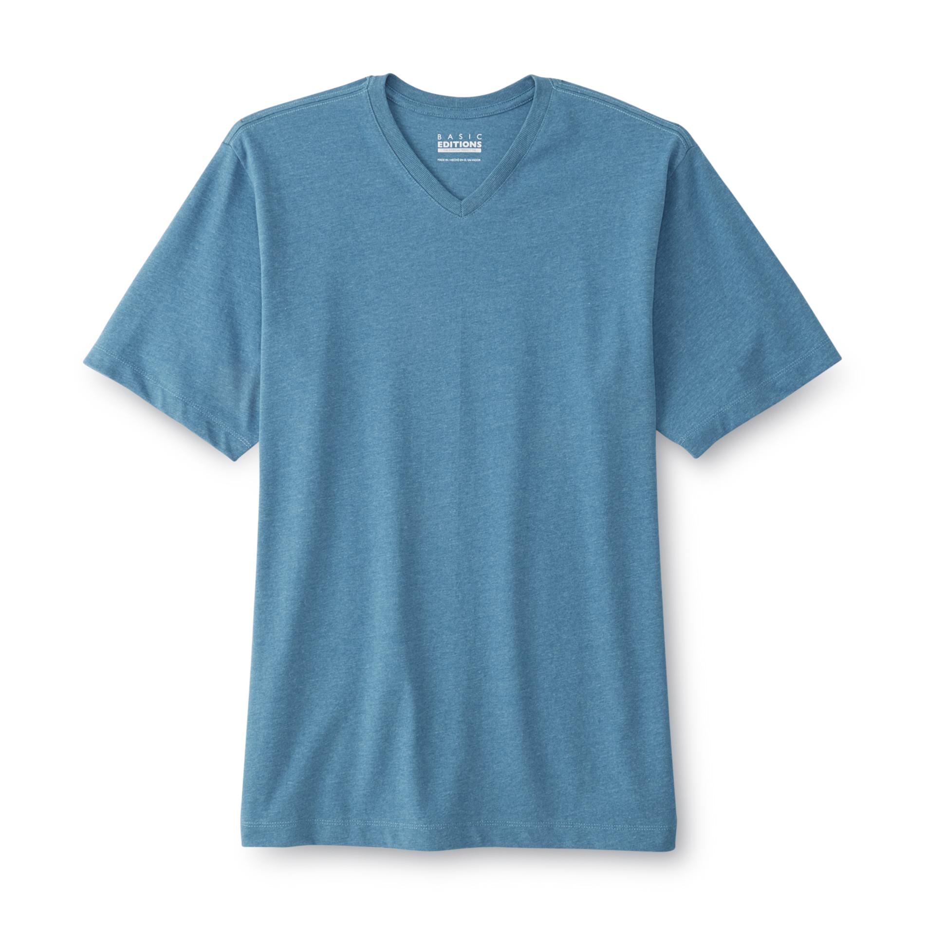 Basic Editions Men's Big & Tall VNeck TShirt