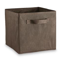 storage bin woven non baskets kmart essential bins crates cube chocolate foldable