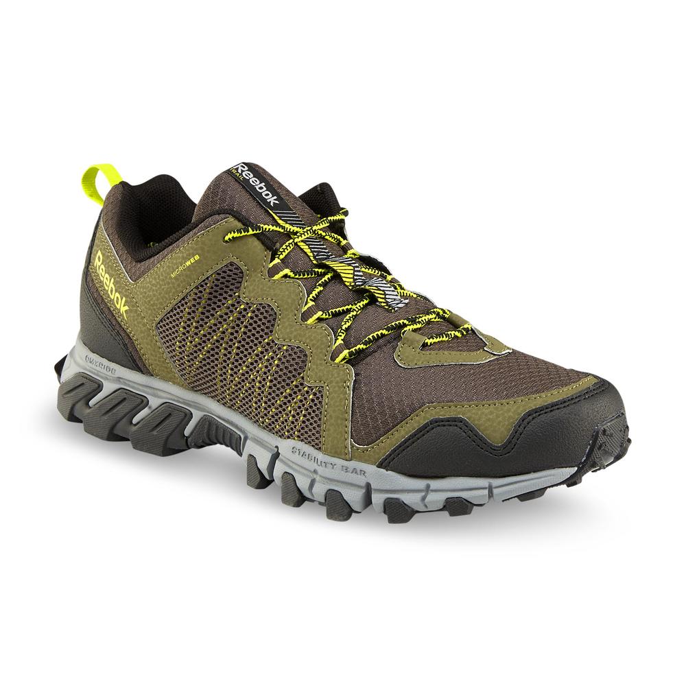 Reebok Men's Trail Grip Olive/Black/Gray Running Shoe