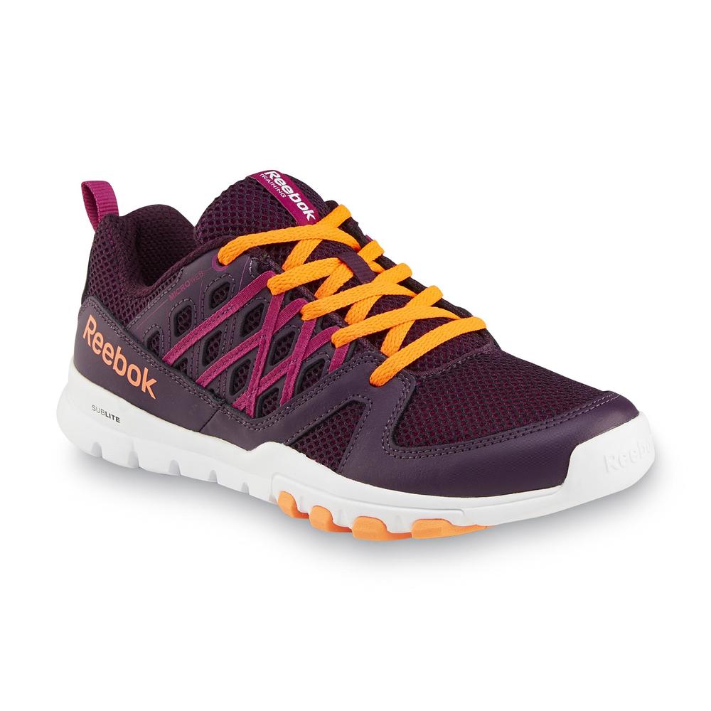 Reebok Women's SubLite MemoryTech Train 2.0 Purple/Orange Cross-Training Athletic Shoe