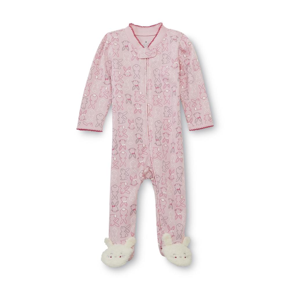 Small Wonders Newborn Girl's Sleeper Pajamas - Bunny