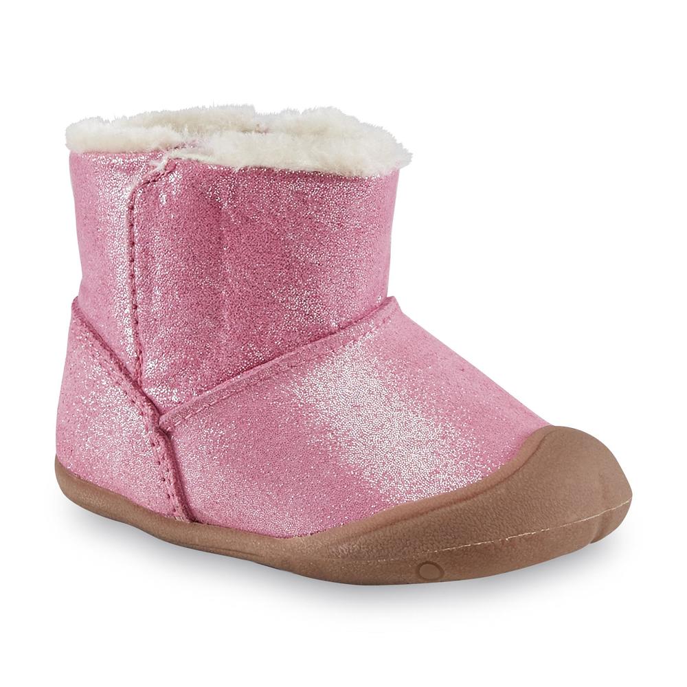 Carter's Every Step Baby Girl's Stage 1 Crawling Bucket Boot - Pink Glitter