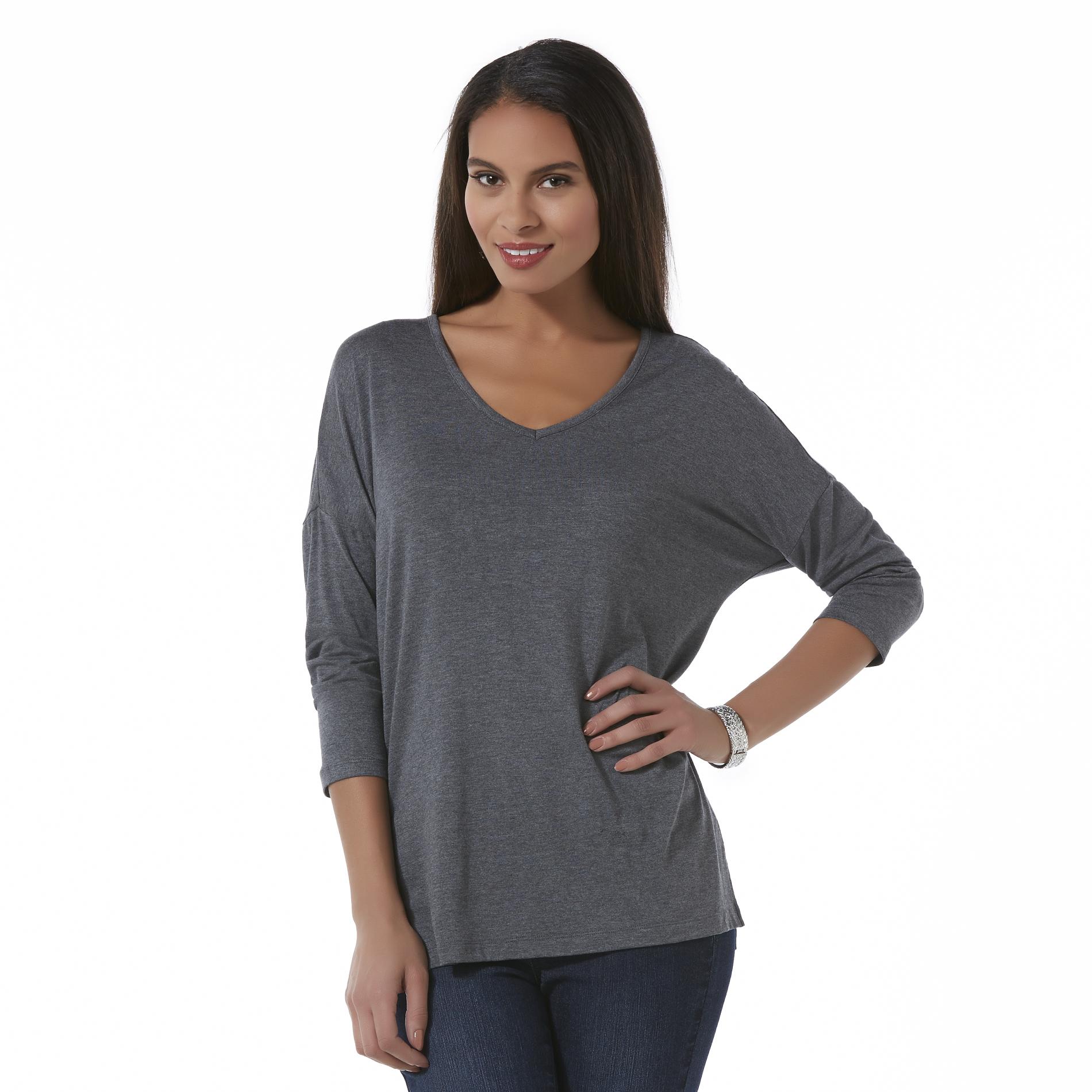 Attention Women's Silky Jersey Knit Tunic Top