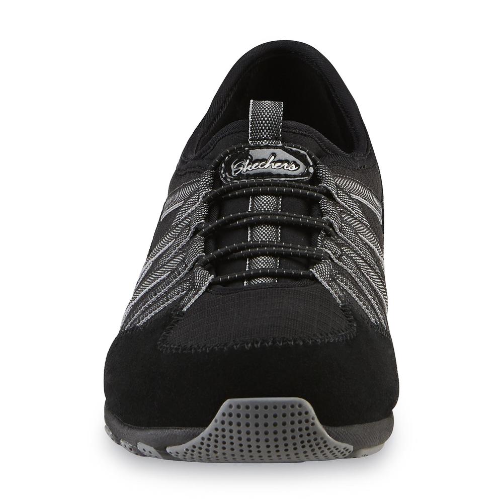 Skechers Women's Relaxed Fit: Conversation Black Slip-On Sneaker