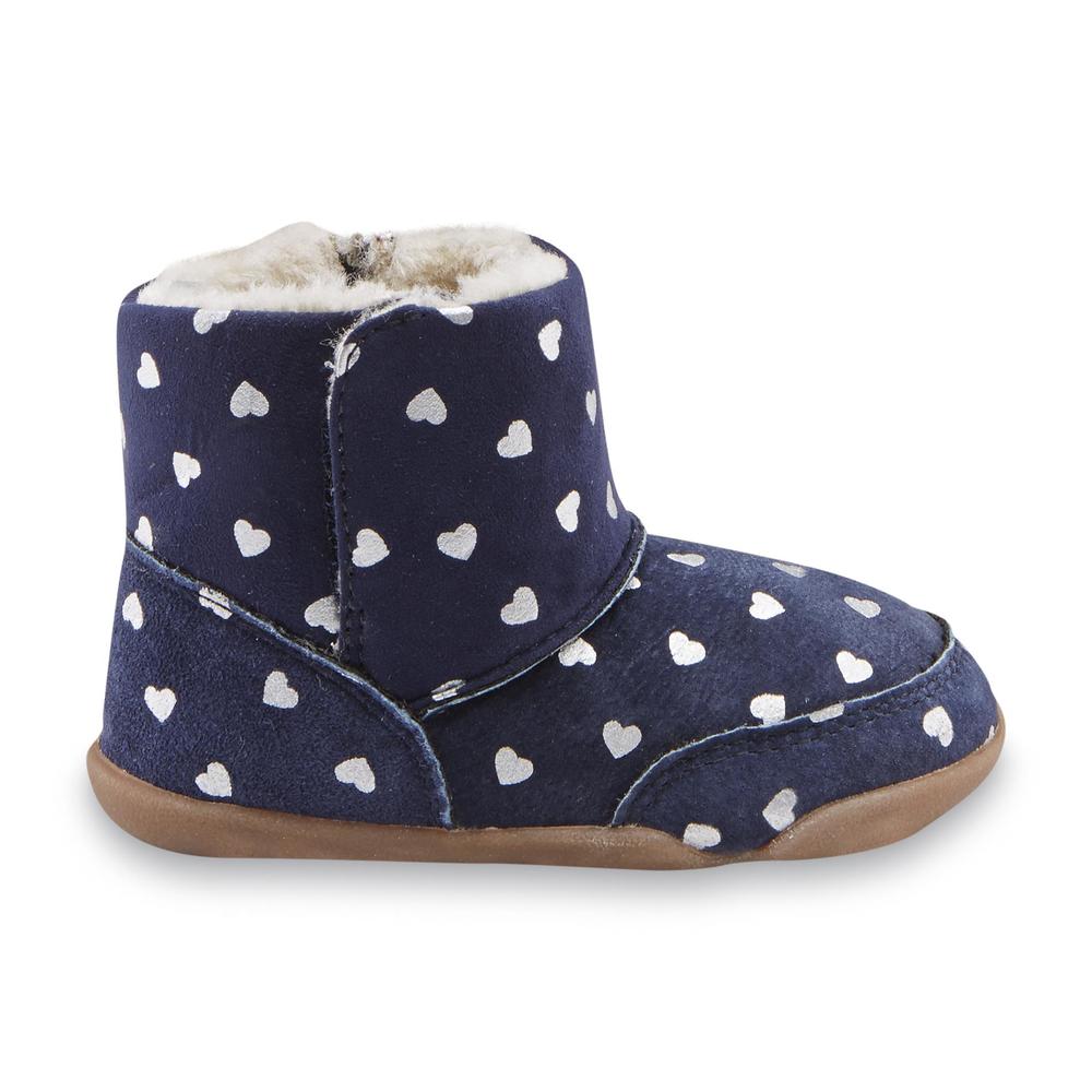 Carter's Every Step Baby Girl's Stage 3 Walking Bucket Boot - Navy Hearts