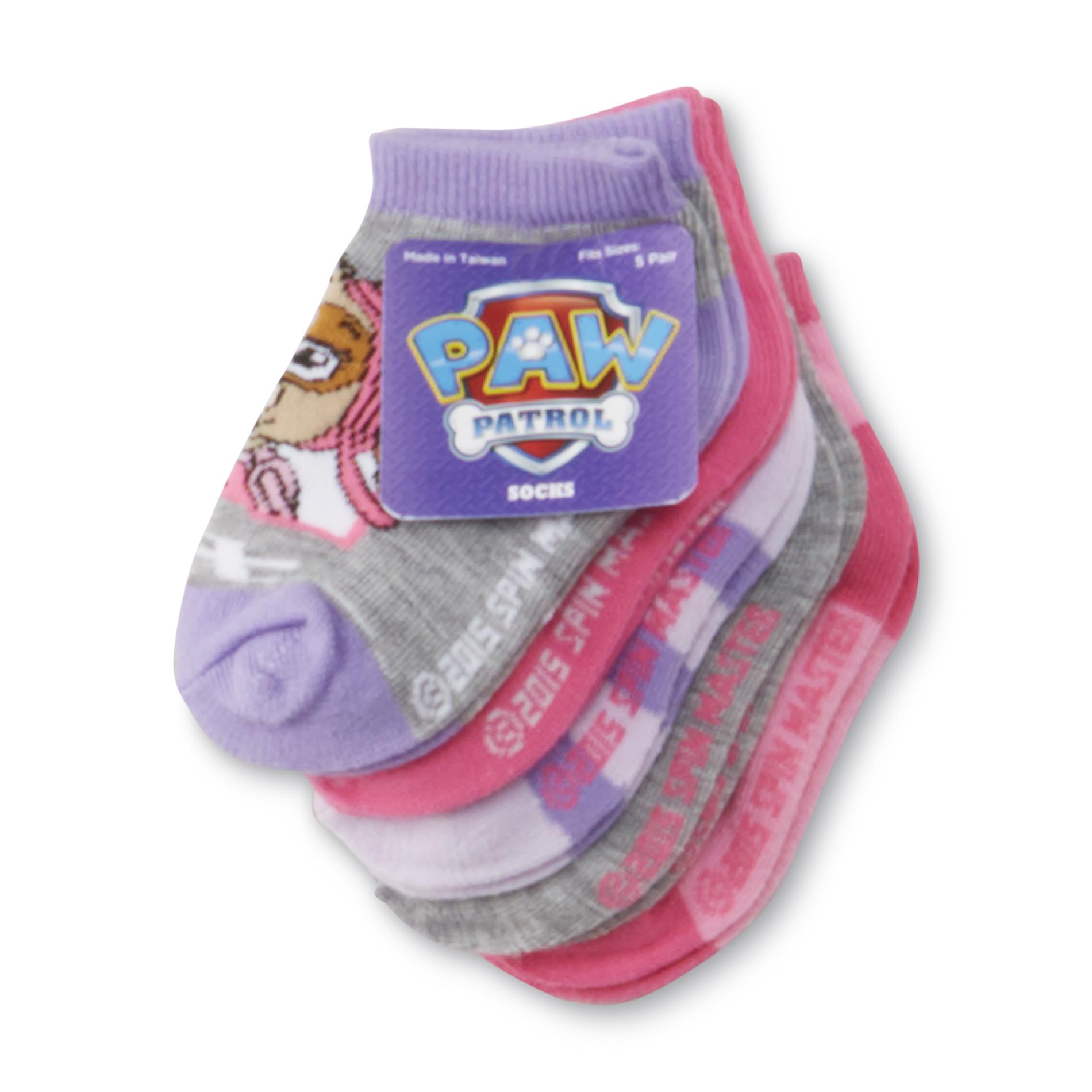 Nickelodeon PAW Patrol 5-Pairs Toddler Girl's Socks