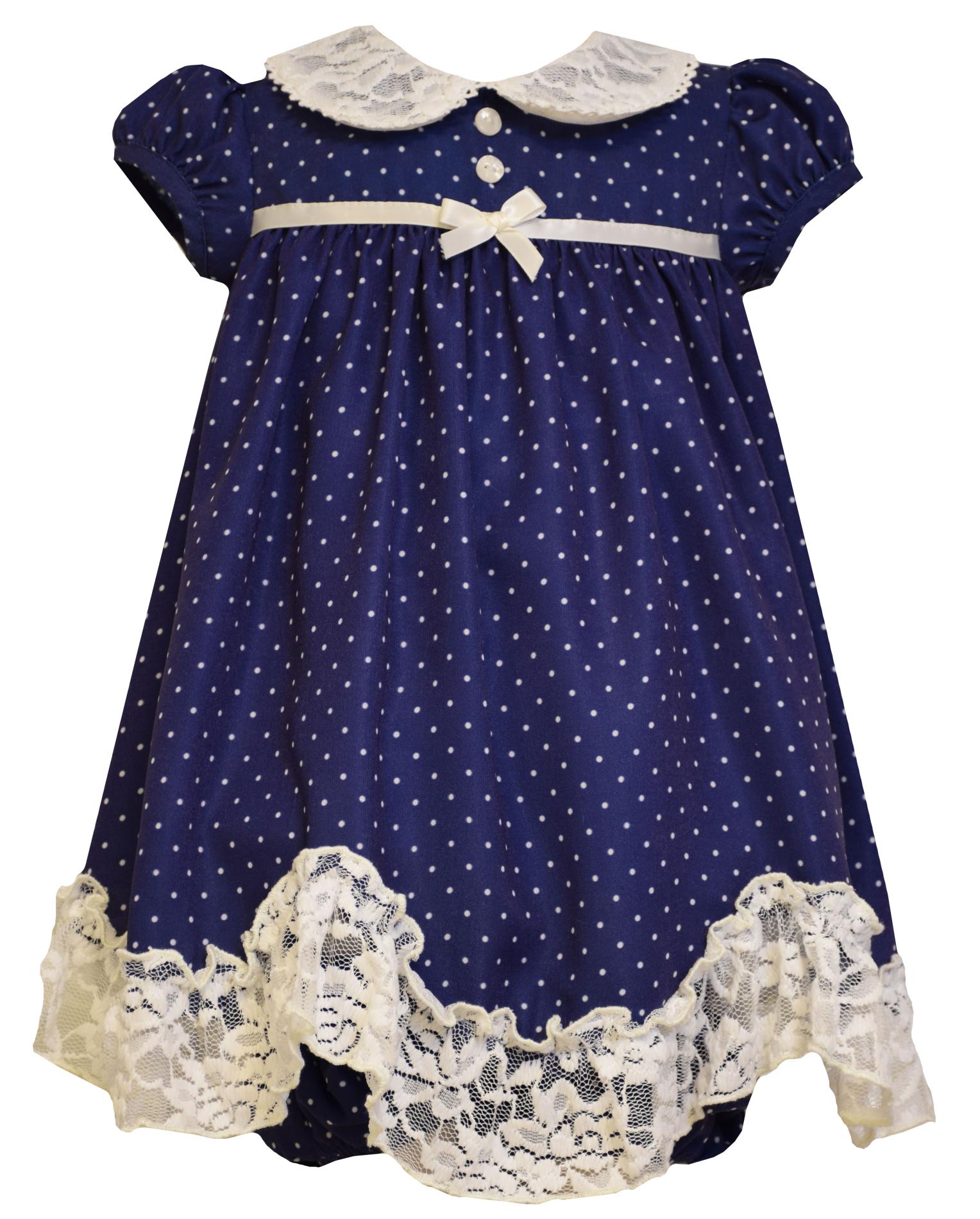 Ashley Ann Infant & Toddler Girl's Empire Waist Dress - Polka Dot