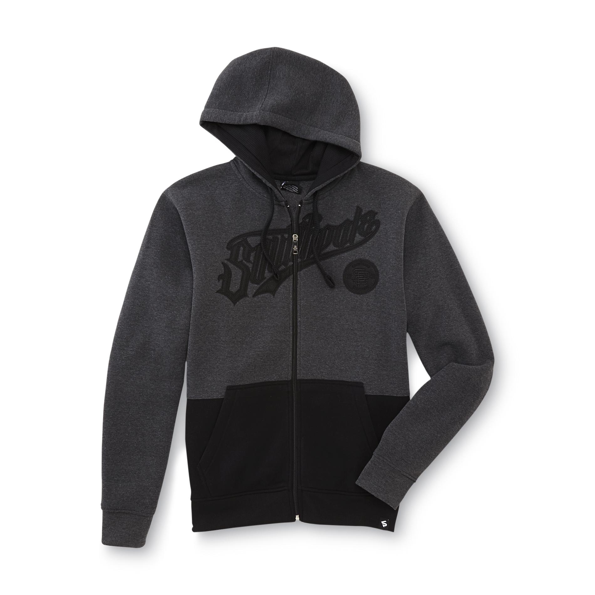 Southpole Young Men's Embroidered Hoodie Jacket - Colorblock