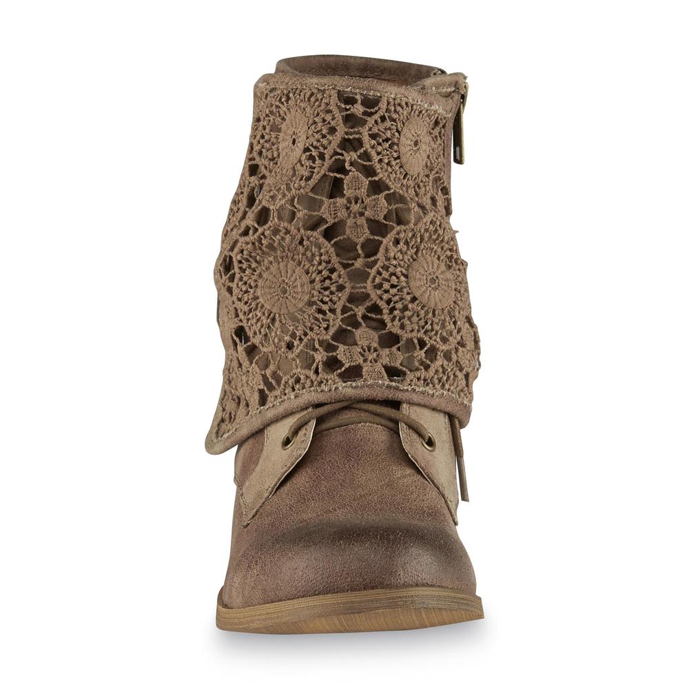 Not Rated Women's Crunchiness Beige Bootie