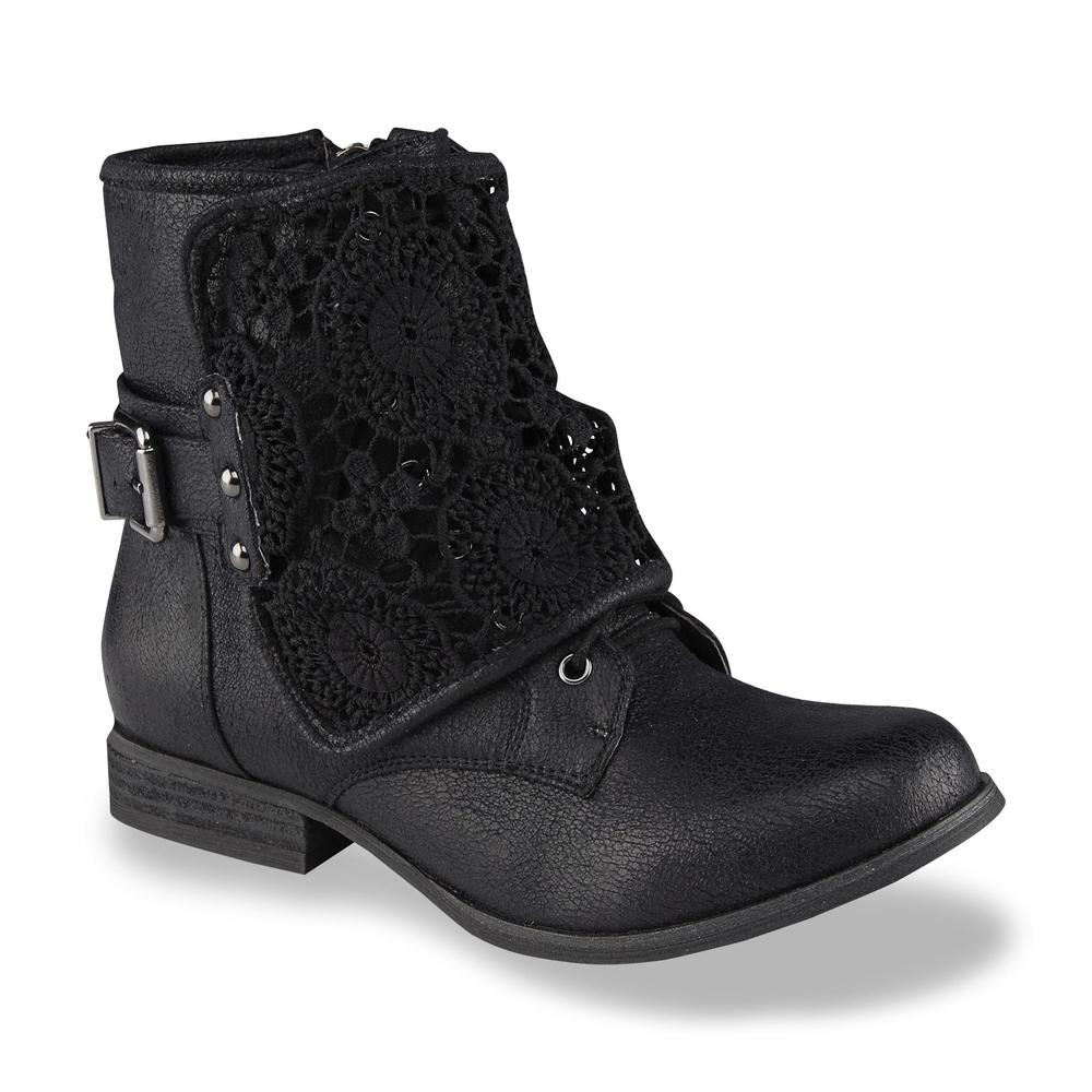 Not Rated Women's Crunchiness Black Bootie